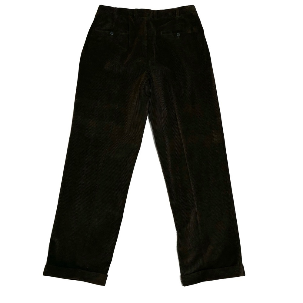 Brooks Brothers Elliot Corduroy Pants 35x32 Pleated - Picture 4 of 4